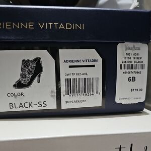 Adrienne Vittadini Black Supersuede Heels